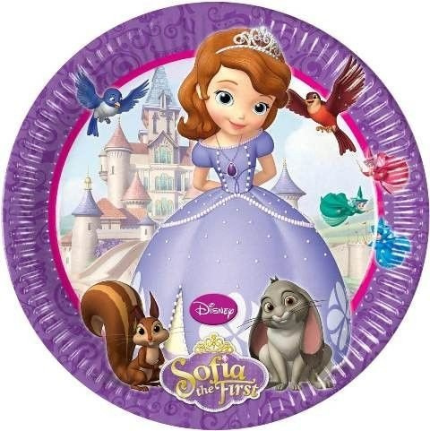Talerze papierowe Sofia the First 8szt./op.