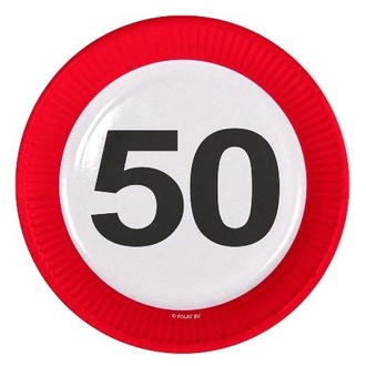 Talerze papierowe, 50-tka 8szt./op.
