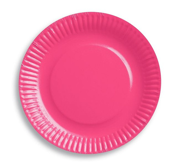 Talerzyki papierowe magenta 6szt./op.