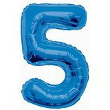 Balon foliowy cyfra "5" (86cm).