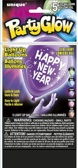 Świecące balony, mix kolorów 5szt./op. HIT