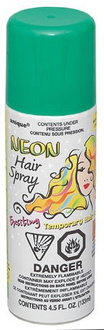 Spray do włosów-zielony neon