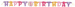 Baner Happy Birthday na roczek dziewczynki