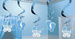 Dekoracja wisząca chrzest, Baby Shower, roczek  5 szt./op.