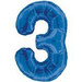 Balon foliowy cyfra "3" (86cm).