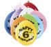 Balony urodzinowe 6 lat, mix kolorów 10szt./op.