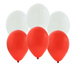 Balony czerwone i białe 10szt./op.