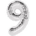 Balon foliowy cyfra "9" (86cm).
