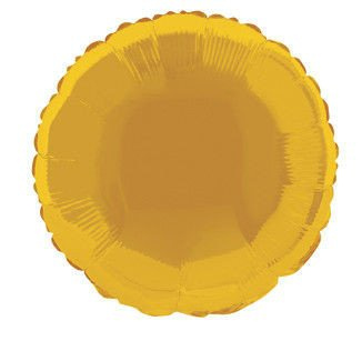Balon foliowy okrągły, złoty