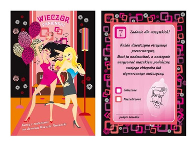 Karty z zadaniami na wieczór panieński