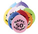Balony urodzinowe 50 lat, mix kolorów 10szt./op.