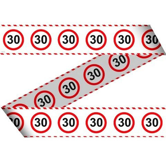 Taśma dekoracyjna- 30-ste urodziny- 15 metrów