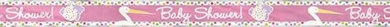 Baner Baby Shower z bocianem