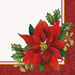 Serwetki papierowe w dekoracji HOLLY POINSETTIA-16szt./op.