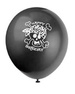 Balony z czaszką, mix kolorów 8szt./op.