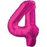 Balon foliowy cyfra "4" (86cm)
