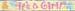 Baner "It's a girl"