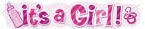 Baner "It's a girl"