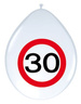 Balony lateksowe, 30 lat 8szt./op.