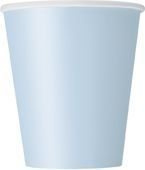 Kubki papierowe, błękitne-8szt./op.