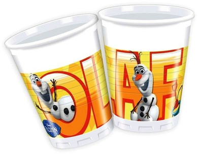 Kubki plastikowe, Olaf z Krainy Lodu 8szt./op.