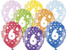 Balony z cyfrą 6, mix kolorów 6szt./op.