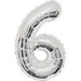 Balon foliowy cyfra "6" (86cm).