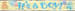 Baner na pierwsze urodziny chlopca "It's a boy"