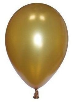 Balony lateksowe, złoty metalik 100szt./op.