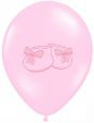 Balony różowe z bucikami-6szt./op.