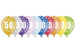 Balony 50-tka. Urodziny, Rocznica - 6szt./op.