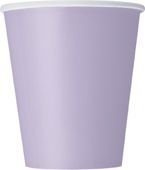 Kubki papierowe, kolor lawendowy 8szt./op.