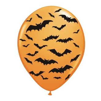 Halloweenowe balony z nietoperzami 6szt./op.