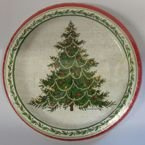 Talerzyki papierowe śr. 17 cm , świąteczne-8szt./op.