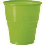 Kubki plastikowe, zielone 12szt./op.