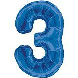 Balon foliowy cyfra "3" (86cm).
