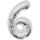 Balon foliowy cyfra "6" (86cm).