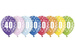 Balony Czterdziestka. Urodziny, Rocznica - Liczba 40 - 6szt./op.