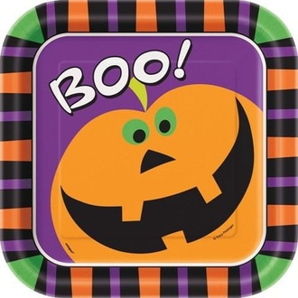 Talerze papierowe na Halloween 8szt./op.