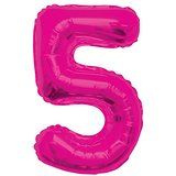 Balon foliowy cyfra "5" (86cm).