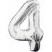 Balon foliowy cyfra "4" (86cm).