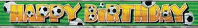 Piłkarski baner Happy Birthday