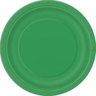 Talerze papierowe śr. 23 cm , zielone 8szt./op.