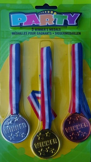 Medale sportowe 3szt./op.