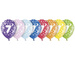 Balony z siódemką. 7 lat, siódma rocznica - 6szt./op.