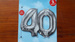 Balony foliowe srebrne "40"  