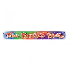 Baner foliowy "The Party's Here"