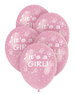 Balony "It's a girl" 5szt./op.