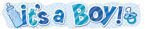 Baner "It's a Boy"