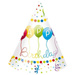 Czapeczki z napisem Happy Birthday-6szt./op.